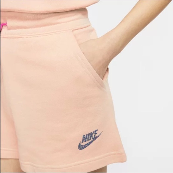 🎆Nike Sportswear Icon Clash Fleece Drawcord Shorts small tan loungewear pockets - Picture 4 of 16